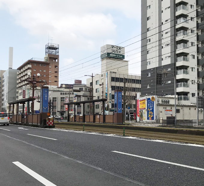 市電唐湊線 加治屋町駅