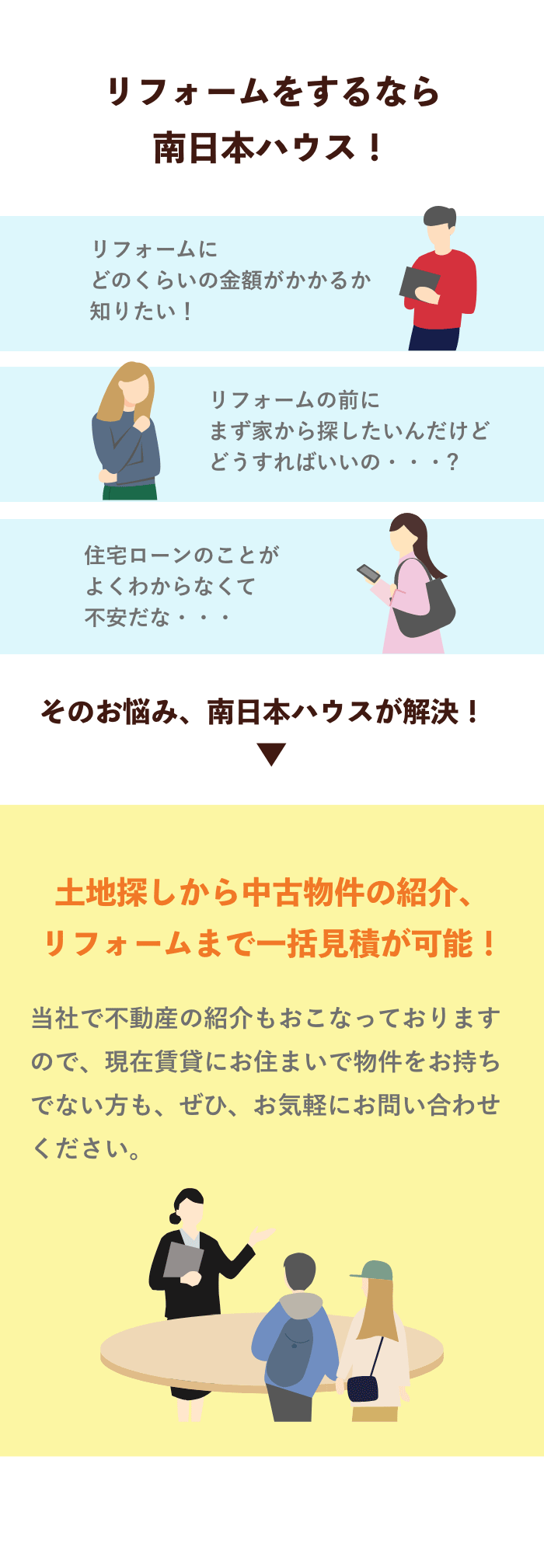 リフォームをするなら南日本ハウス！
